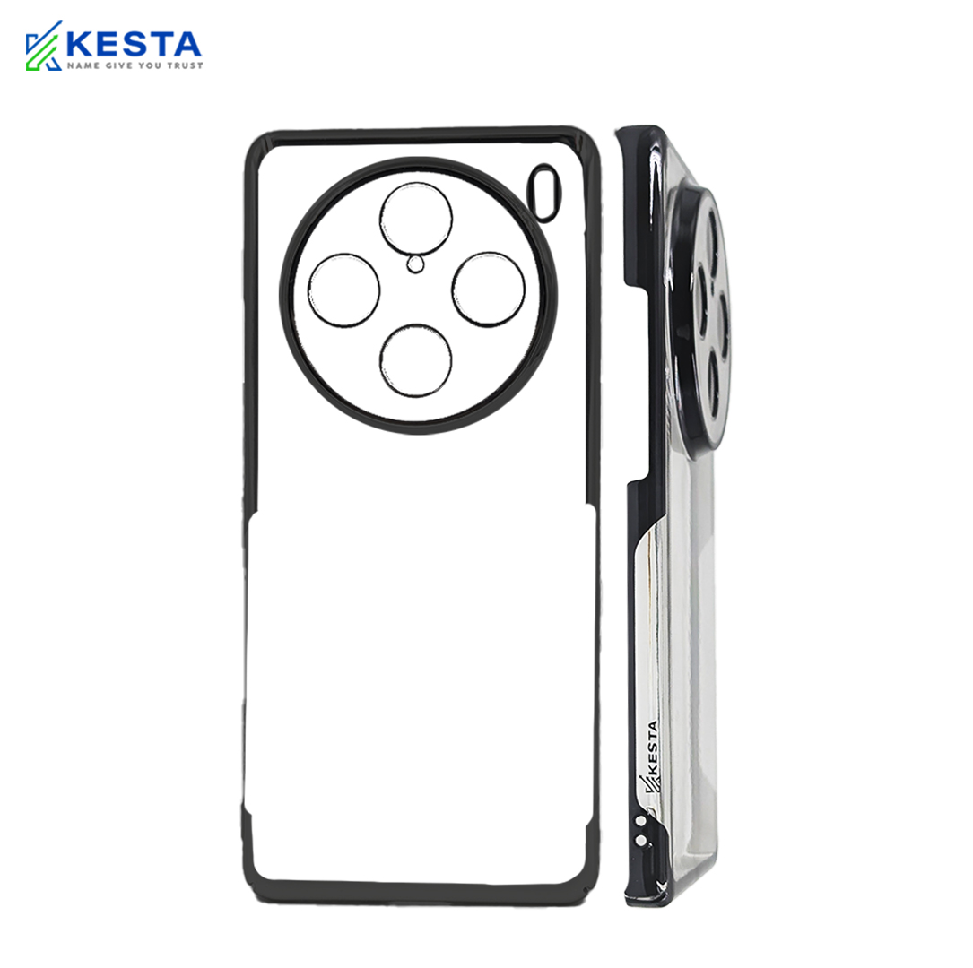 Vivo X 100 Cover - Noble Black Transparent Case (Anti Yellowing Protection)